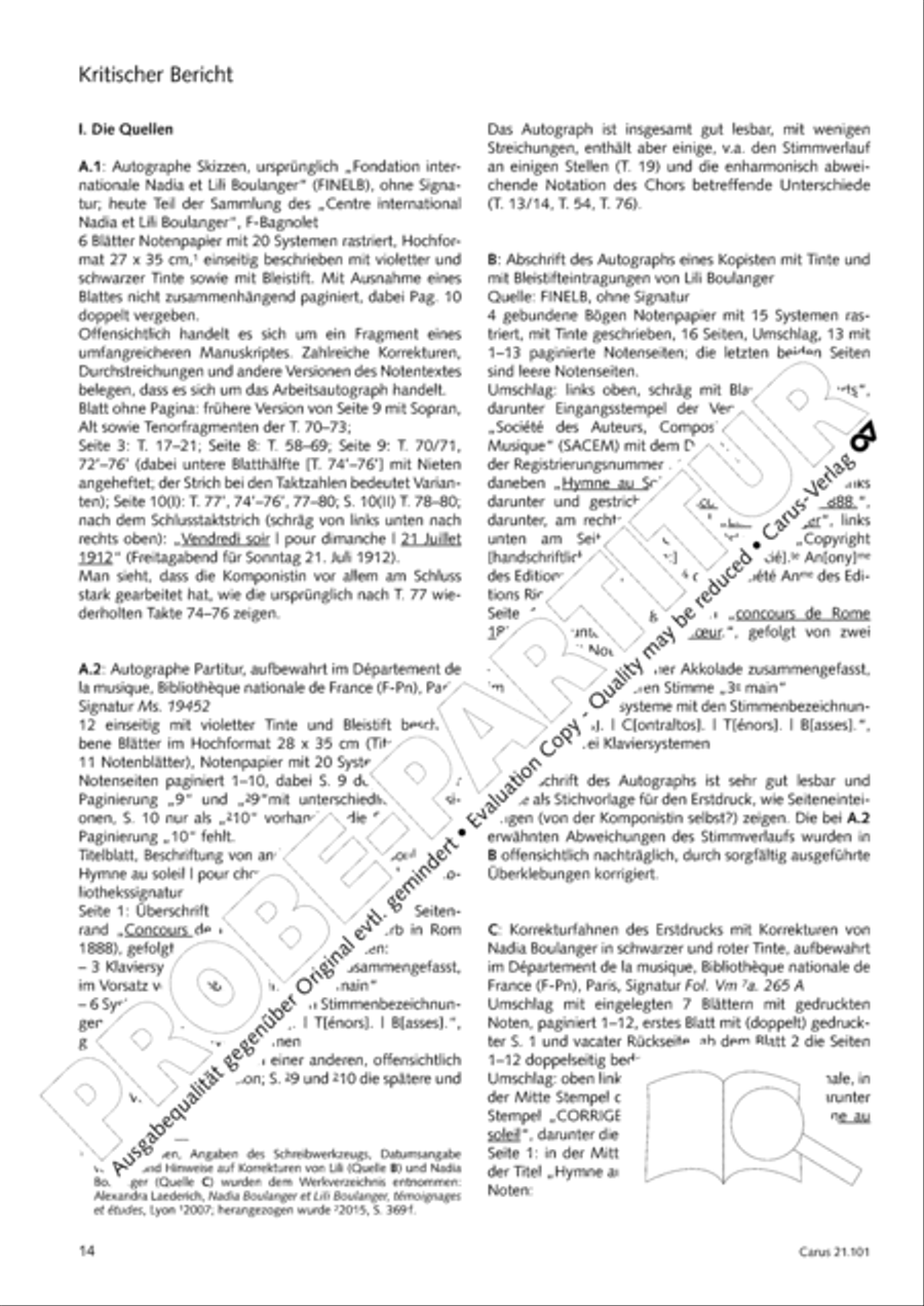 Hymne to the Sun, LB 24 4-Part scores gallery preview page 19