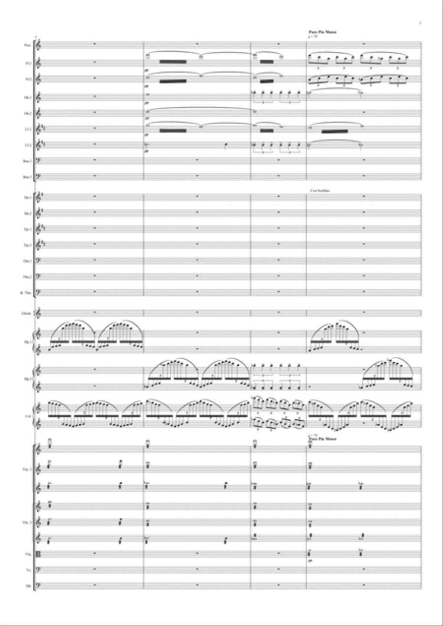 Ballade For An Entablature Full Orchestra scores gallery preview page 3