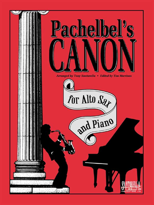 Book cover for Pachelbel's Canon for Alto Sax and Piano