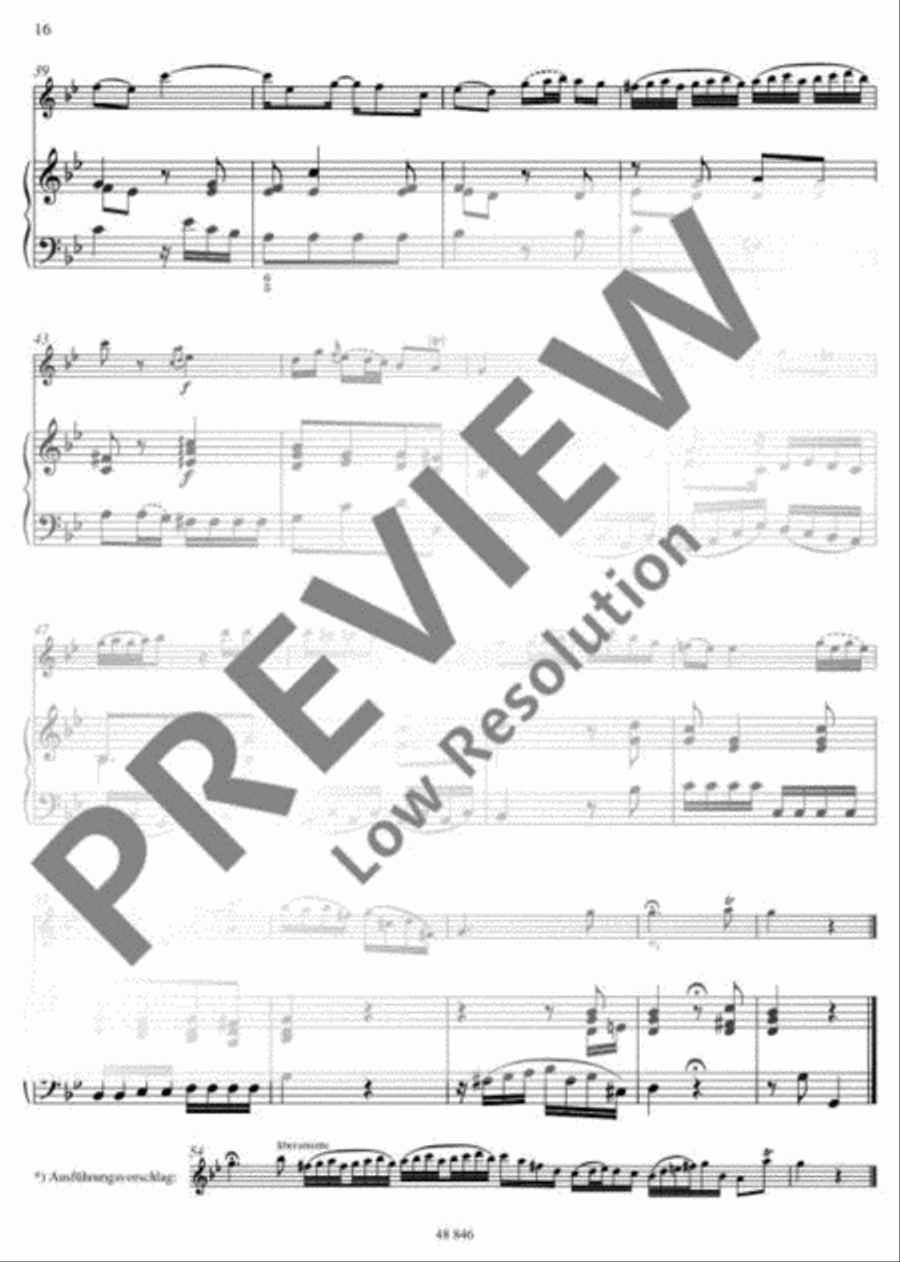 Sonata G major Flute scores gallery preview page 17