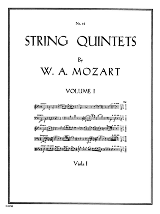 Book cover for String Quintets, K. 406, 515, 516, 593, 614: Viola