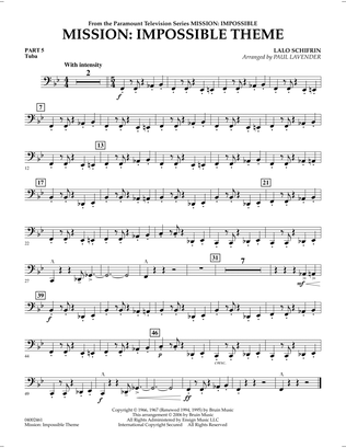 Mission: Impossible Theme (arr. Paul Lavender) - Pt.5 - Tuba