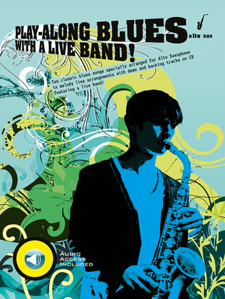 Book cover for Play-along Blues With A Live Band