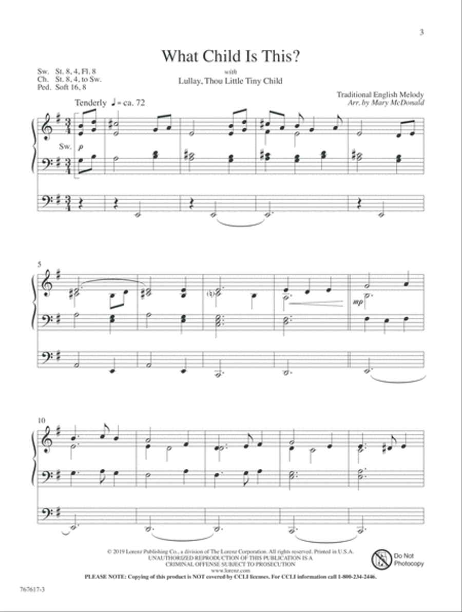 Tidings of Joy! Promises of Peace Organ scores gallery preview page 3