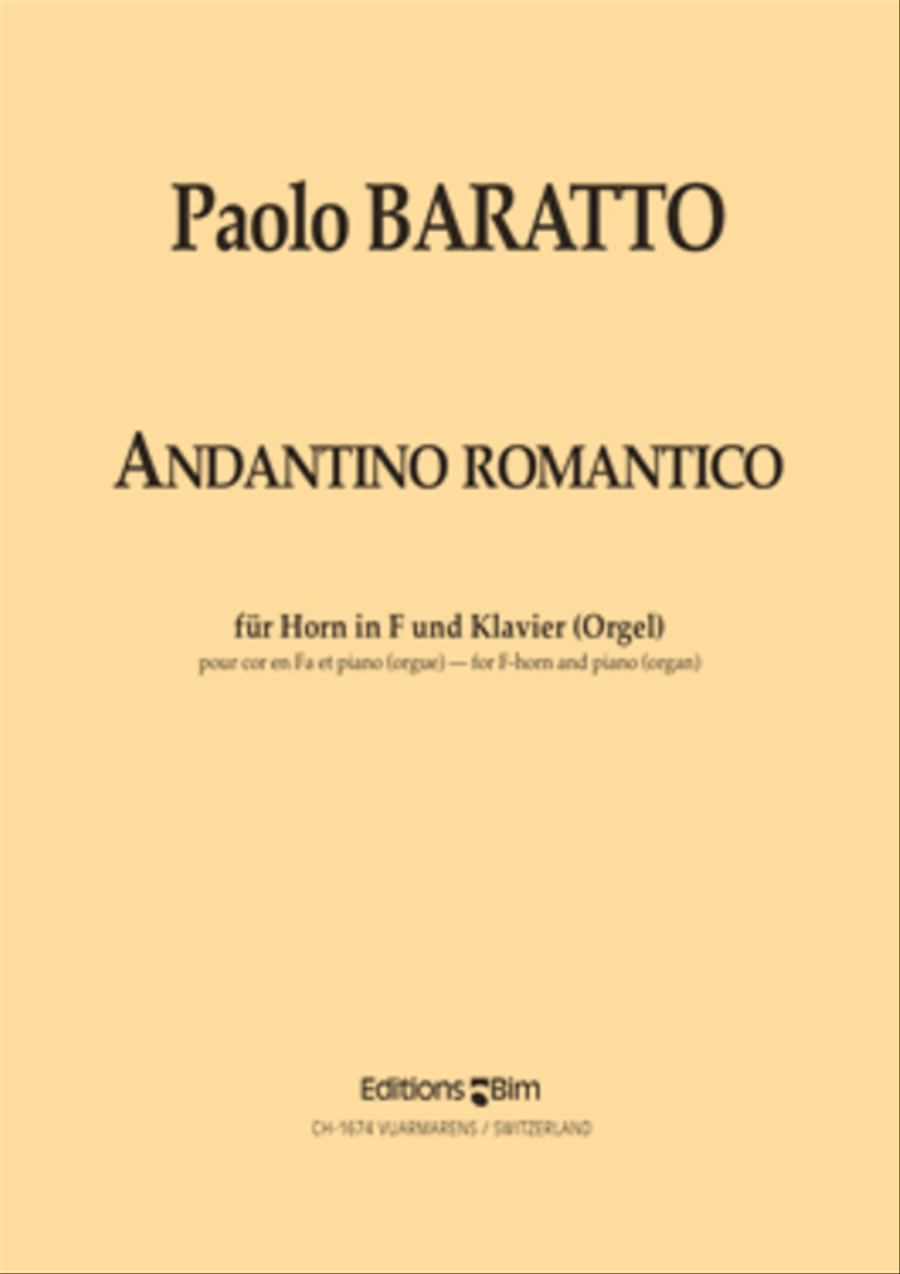 Andantino romantico Horn scores gallery preview page 1