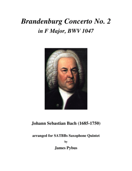 Brandenburg Concerto No. 2 in F Major, BWV 1047 (saxophone quintet arrangement) image number null