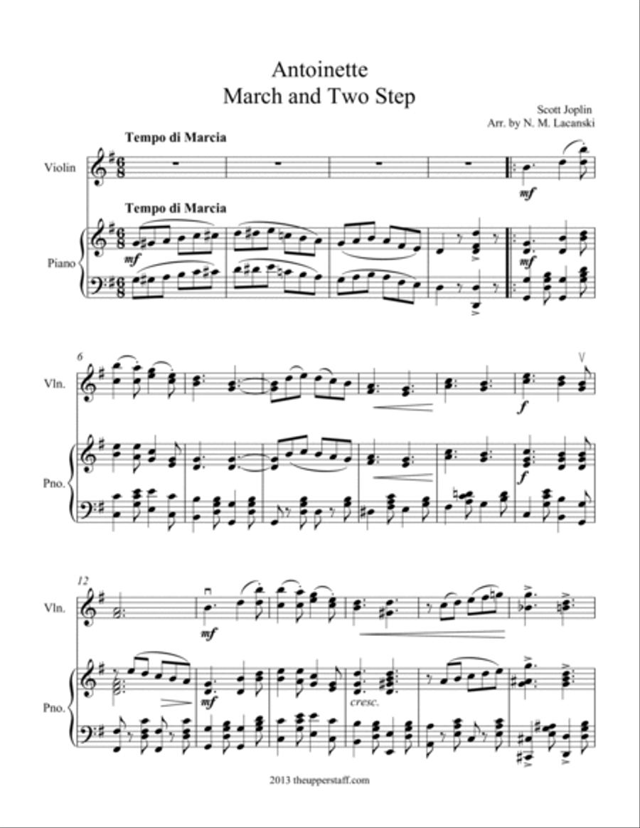Antoinette (Advanced) Violin Solo scores gallery preview page 3