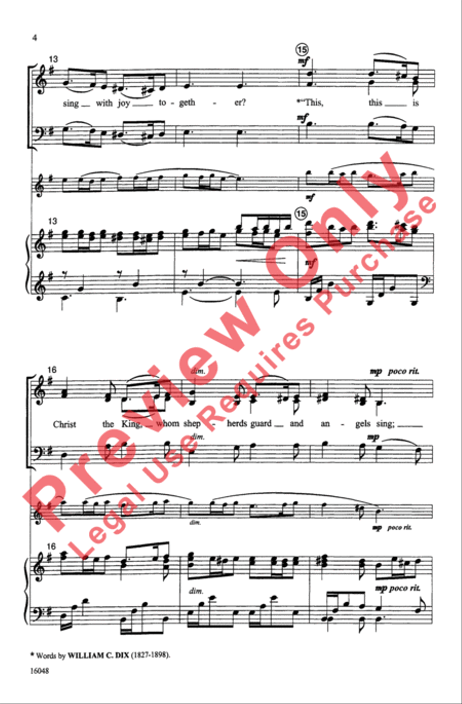 What Child Shall Come? 3-Part scores gallery preview page 4