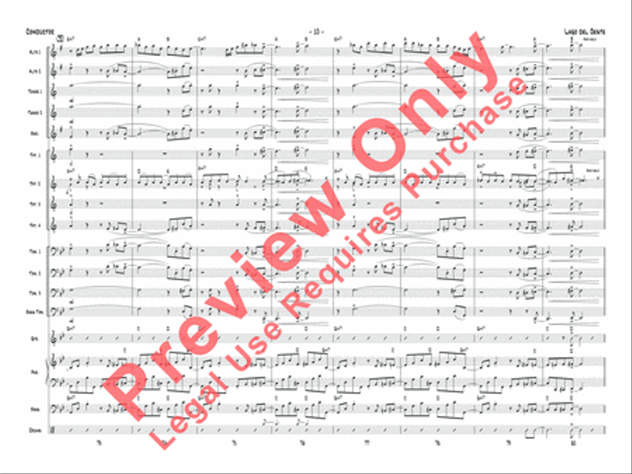 Lago del oeste Jazz Ensemble scores gallery preview page 13