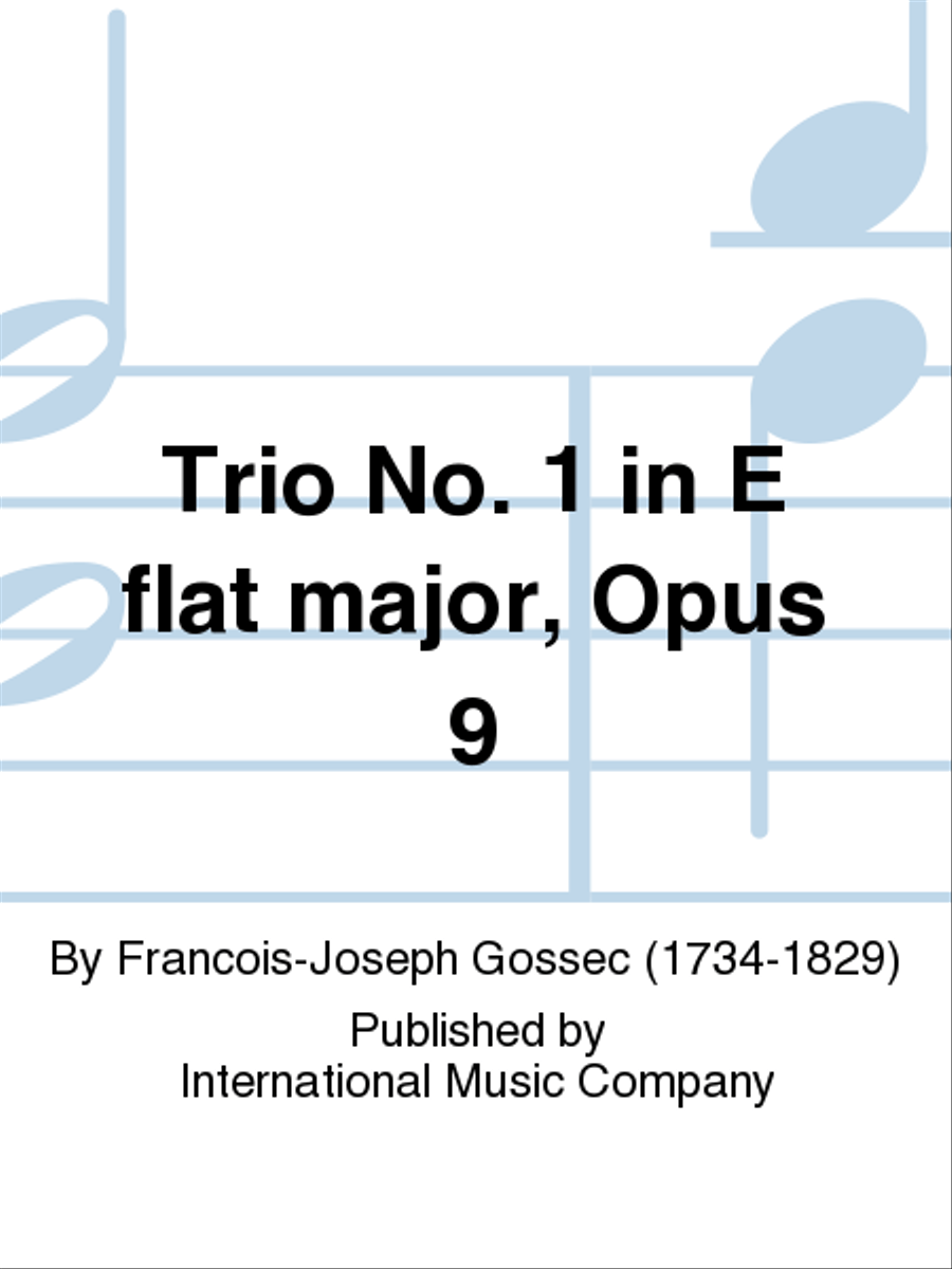 Trio No. 1 In E Flat Major, Opus 9 Cello scores gallery preview page 1