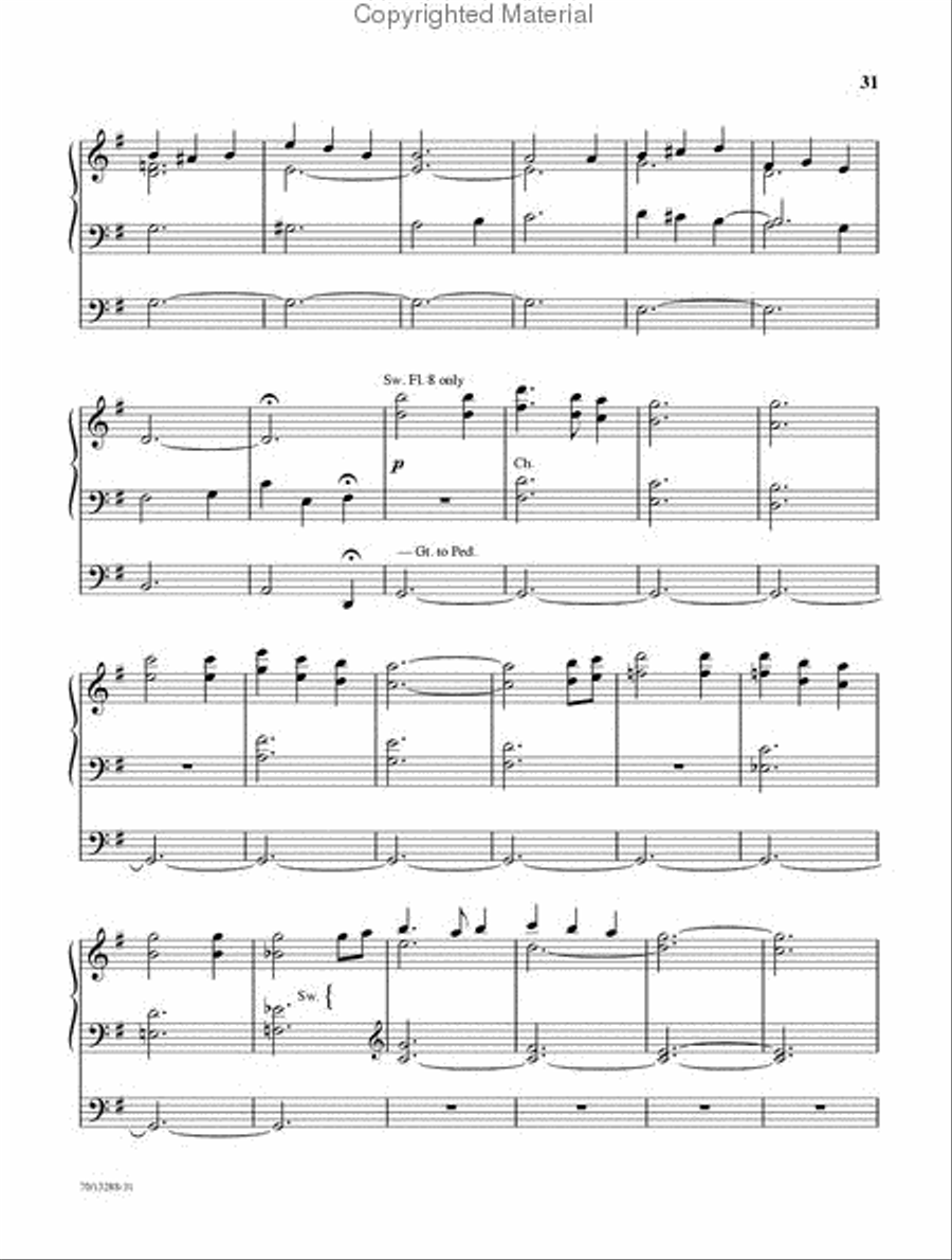 Glory and Praise Organ Solo scores gallery preview page 11