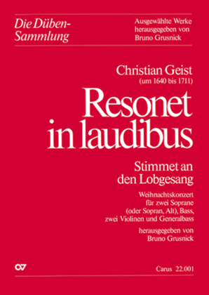 Book cover for Resonet in laudibus