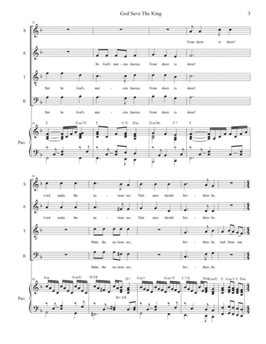 God Save The King (SATB) image number null