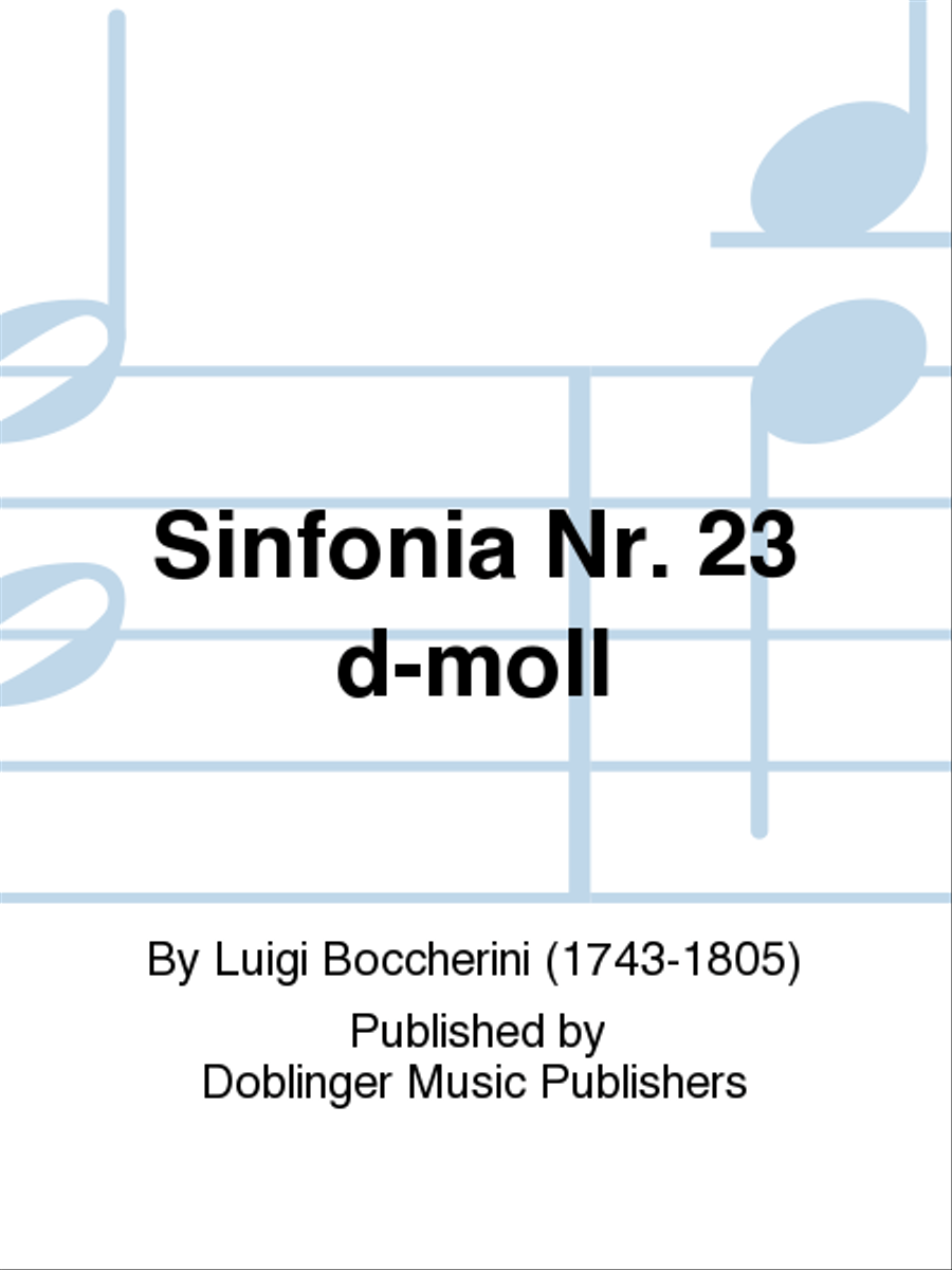 Sinfonia Nr. 23 d-moll Sinfonia Nr. 23 d-moll School and Community scores gallery preview page 1