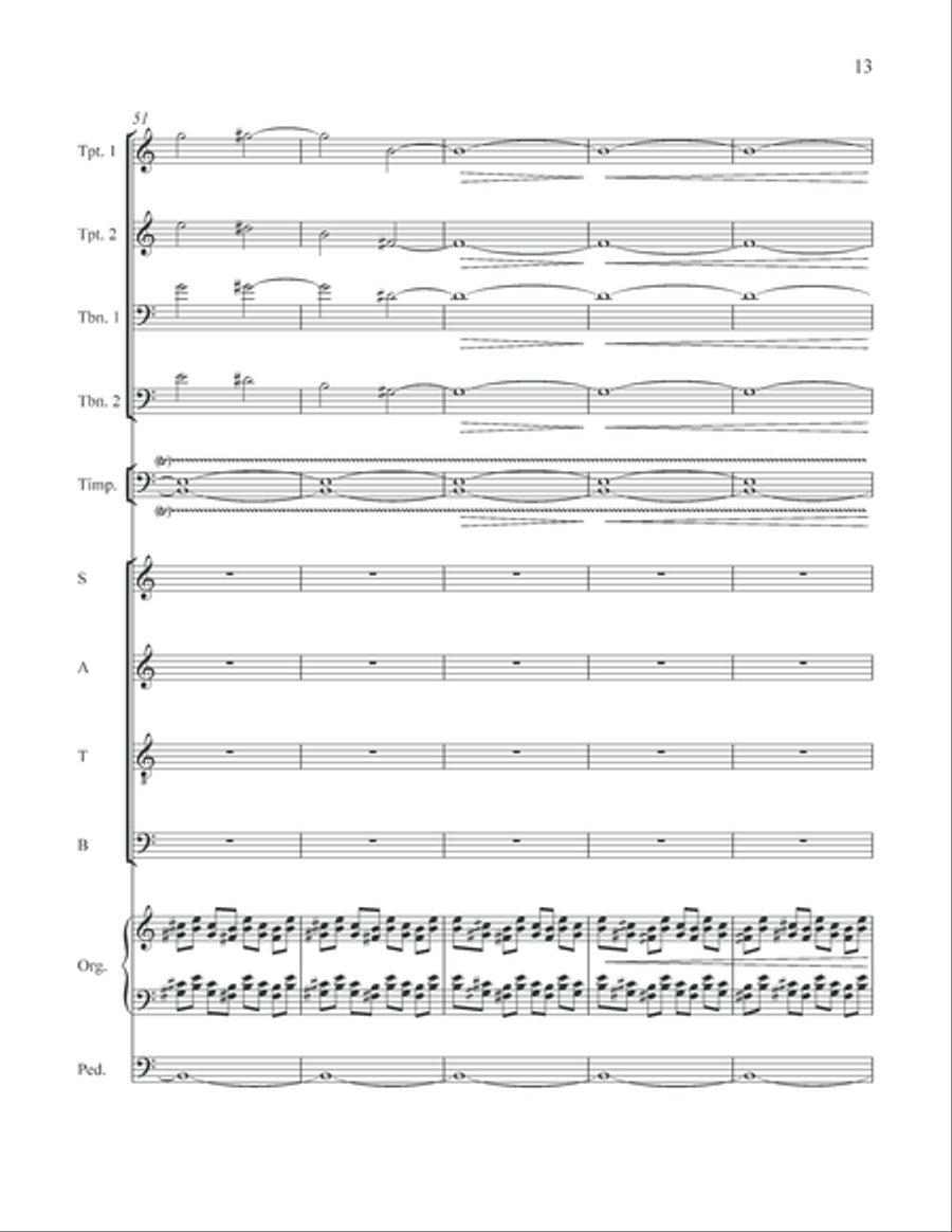 An Easter Introit (Full Score) Choir scores gallery preview page 30