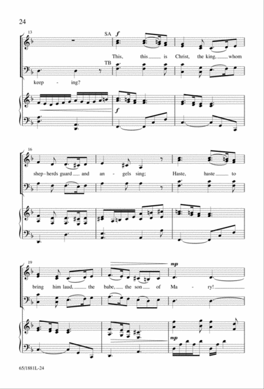 A Very Special Night A Very Special Night Unison Choir scores gallery preview page 26