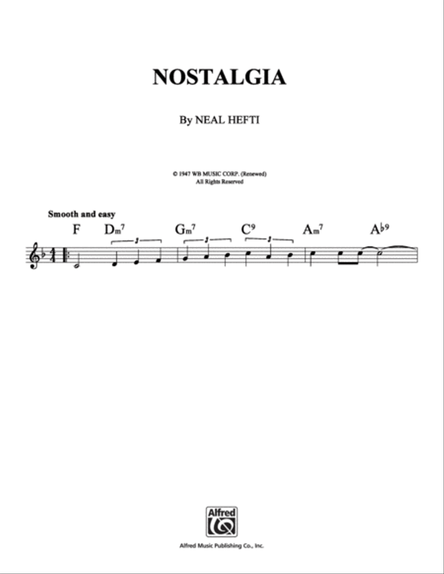 Nostalgia Nostalgia School and Community scores gallery preview page 1