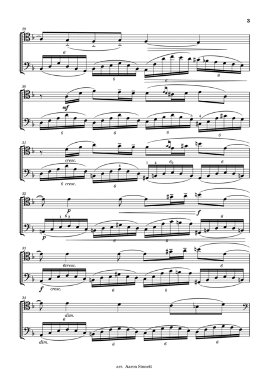 Lied Ohne Worte (Song Without Words) String Duet scores gallery preview page 3