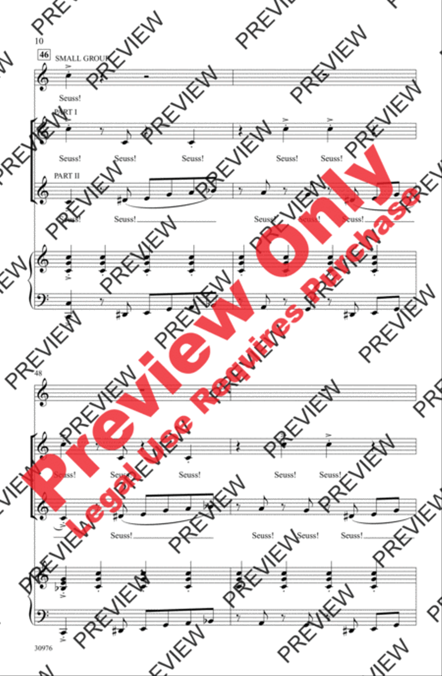 Seussical the Musical: A Choral Medley 2-Part scores gallery preview page 10