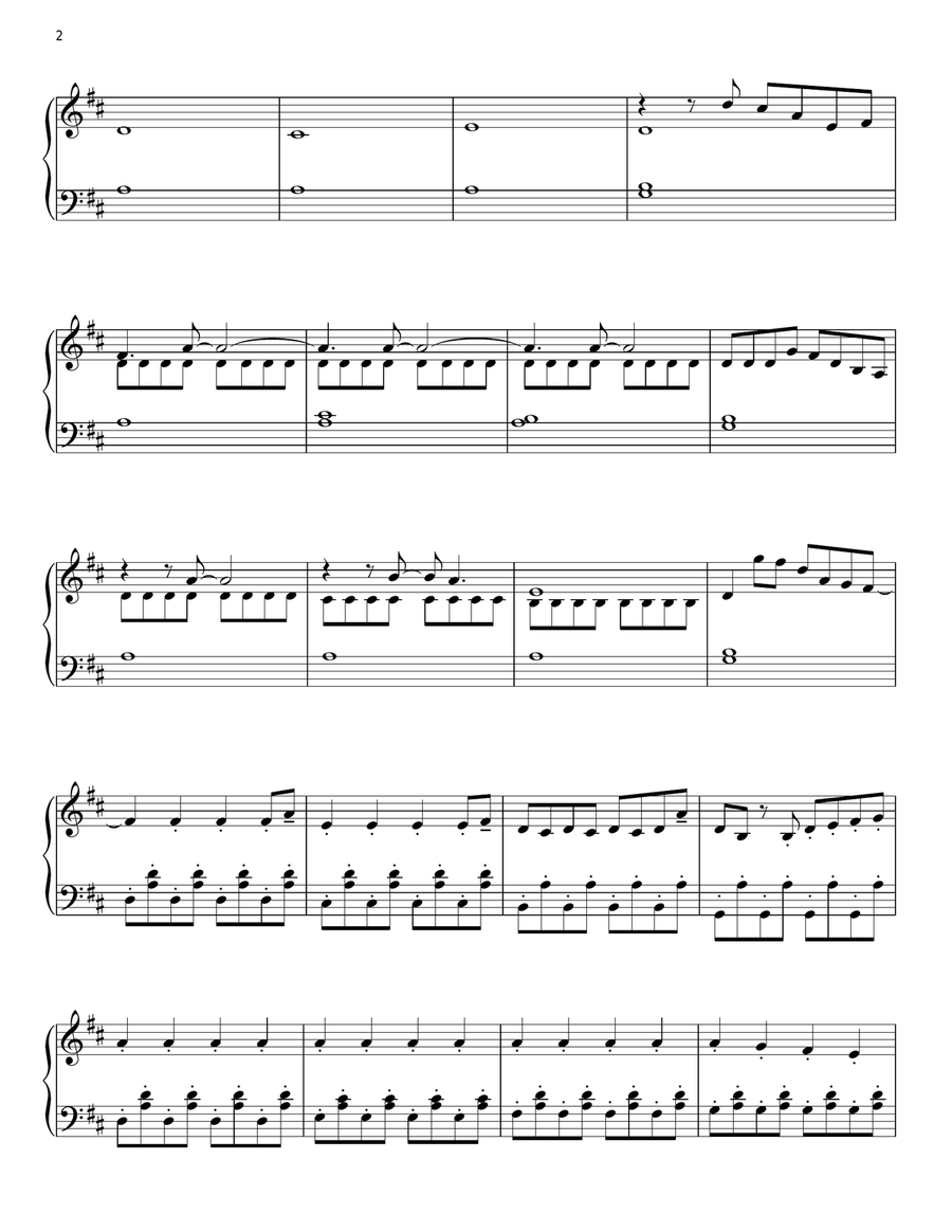 Because Of You Because Of You Piano Solo scores gallery preview page 2