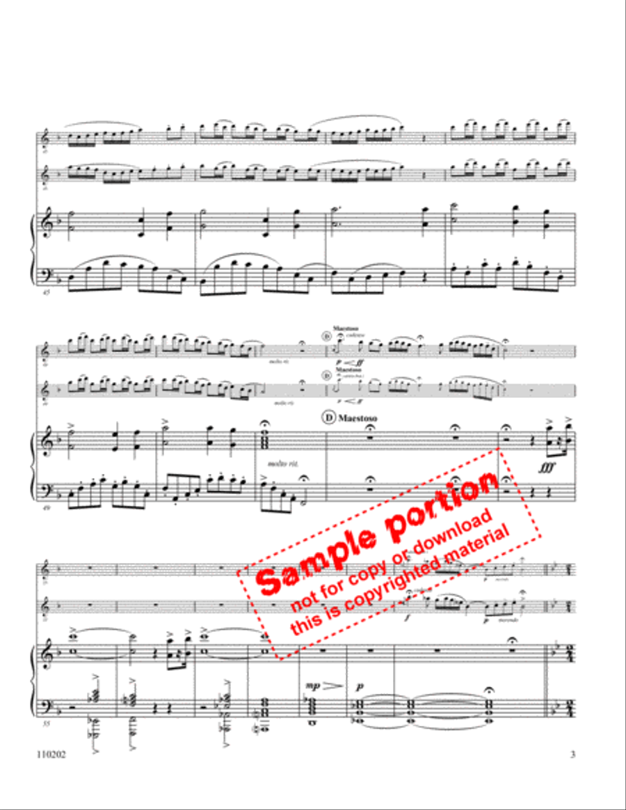 To God Be The Glory Woodwind Duet scores gallery preview page 3