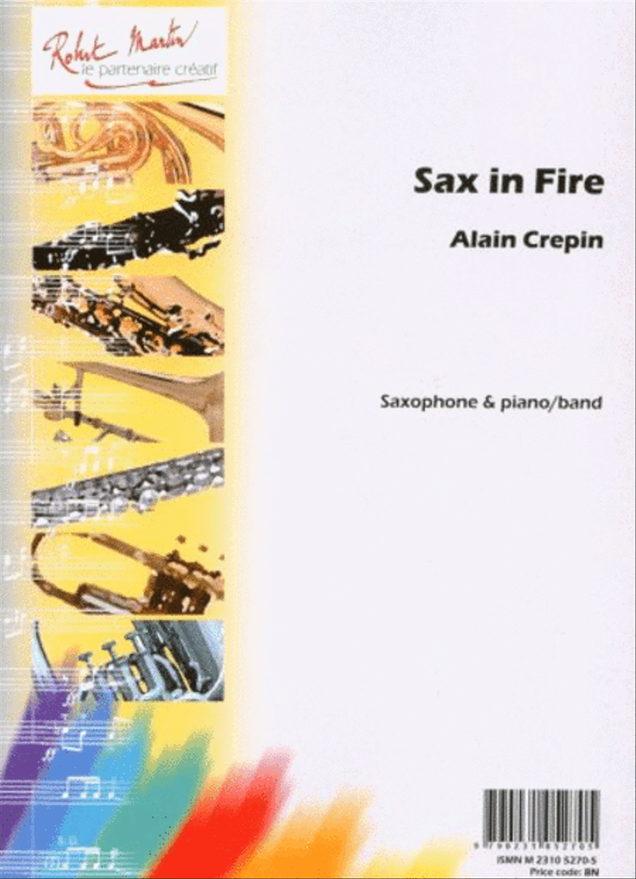 Sax in fire Piano Accompaniment scores gallery preview page 1