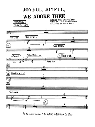 Joyful, Joyful, We Adore Thee: 1st Percussion