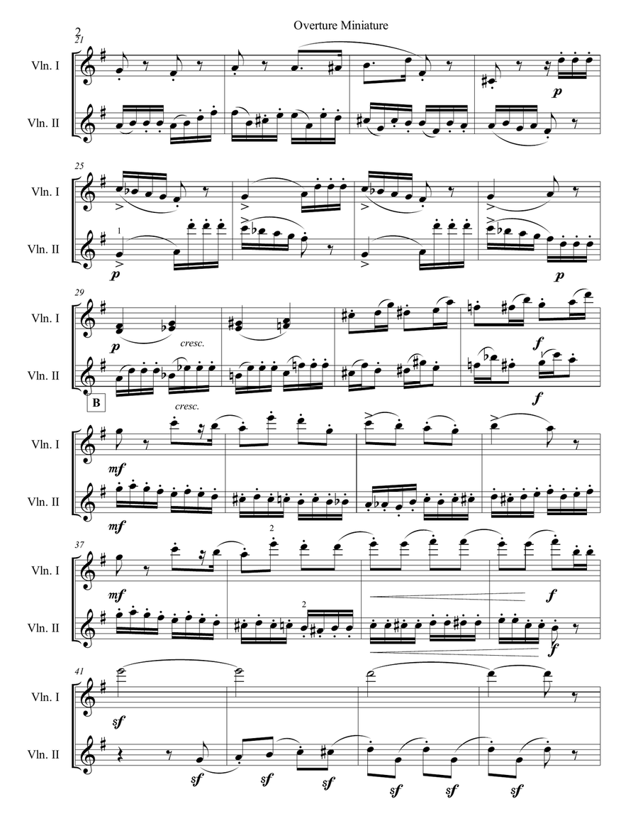Overture Miniature from 