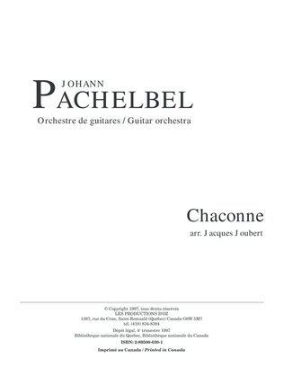 Book cover for Chaconne