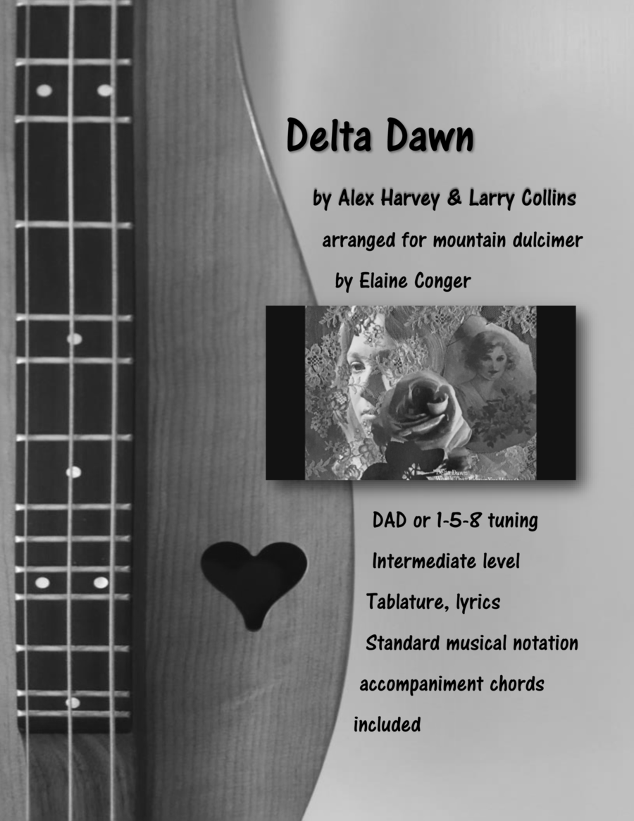 Delta Dawn Dulcimer scores gallery preview page 1