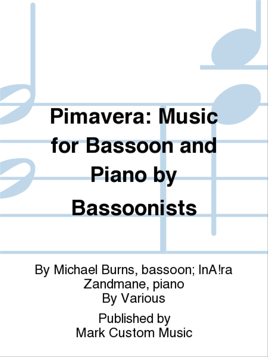 Pimavera: Music for Bassoon and Piano by Bassoonists Bassoon Solo scores gallery preview page 1