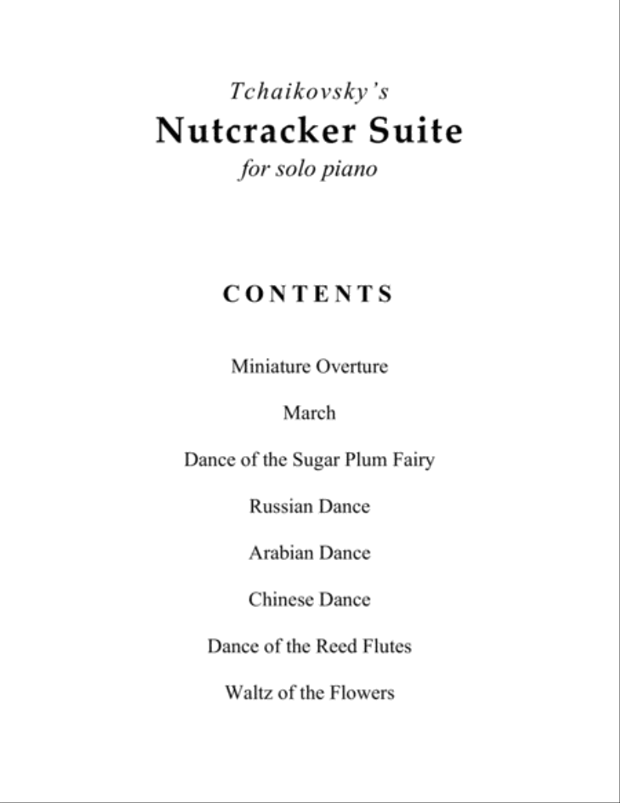 The Nutcracker Suite (Complete Collection for Piano Solo) Piano Solo scores gallery preview page 4