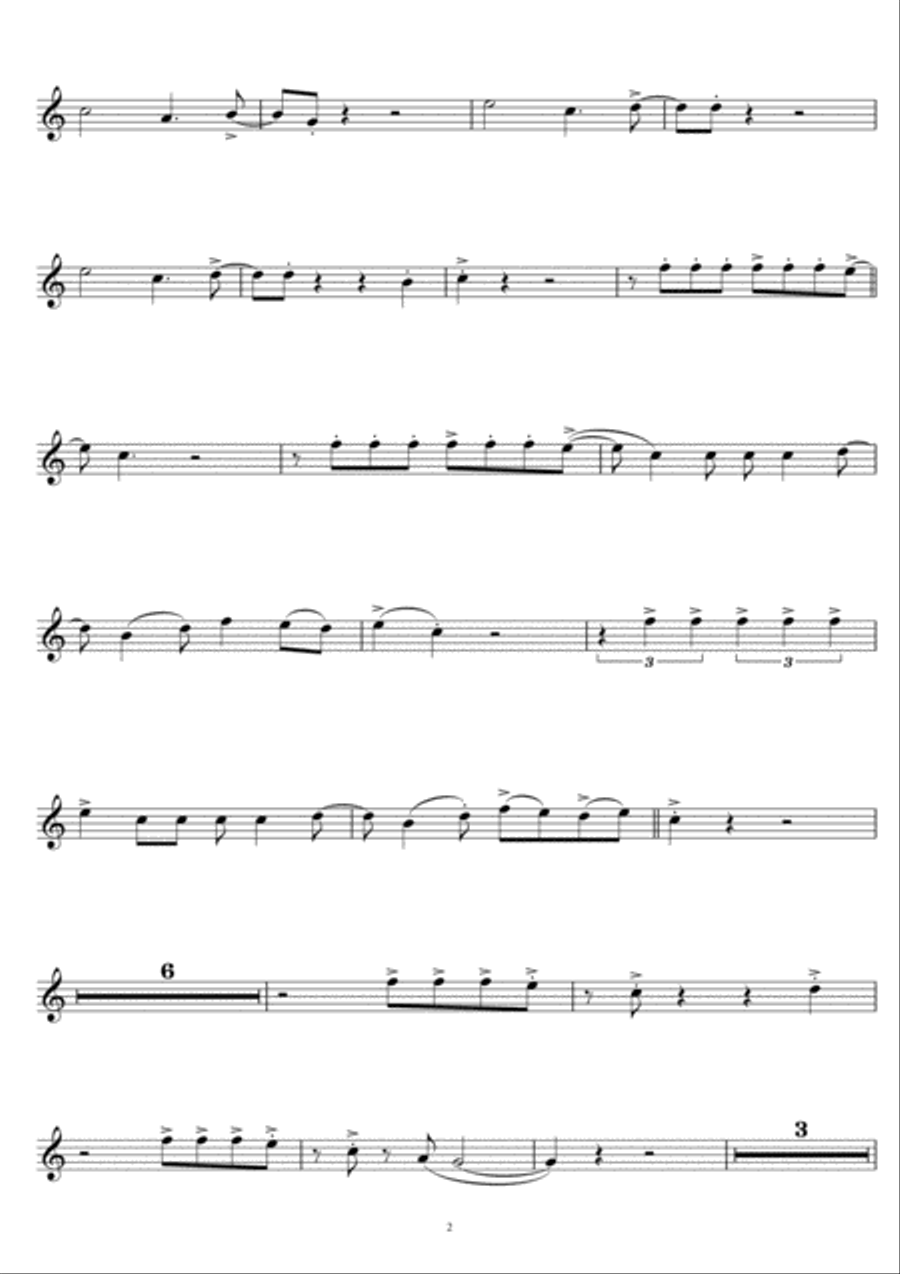 La Bamba La Bamba Flute Solo scores gallery preview page 2