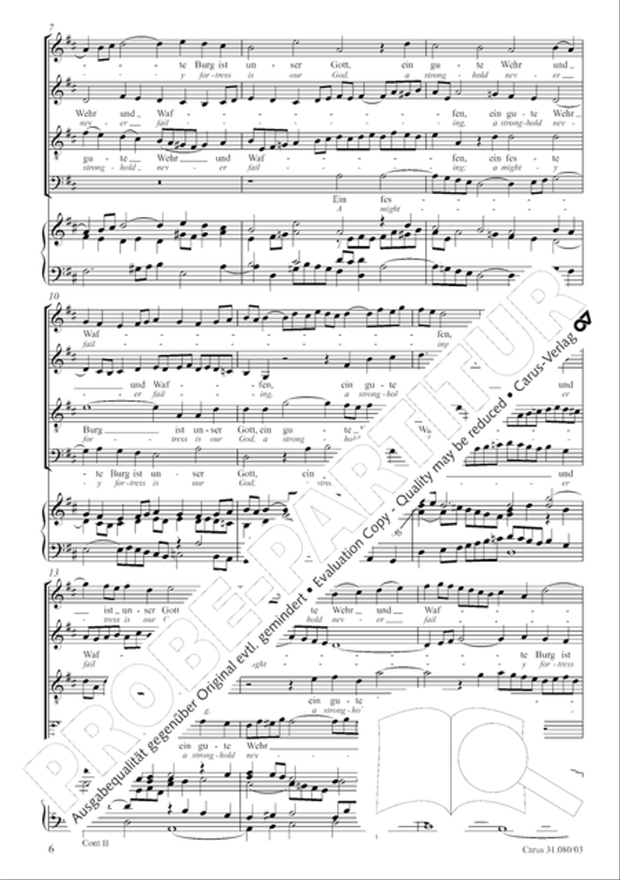 A mighty fortress is our God (Ein feste Burg ist unser Gott) A mighty fortress is our God (Ein feste Burg ist unser Gott) 4-Part scores gallery preview page 6