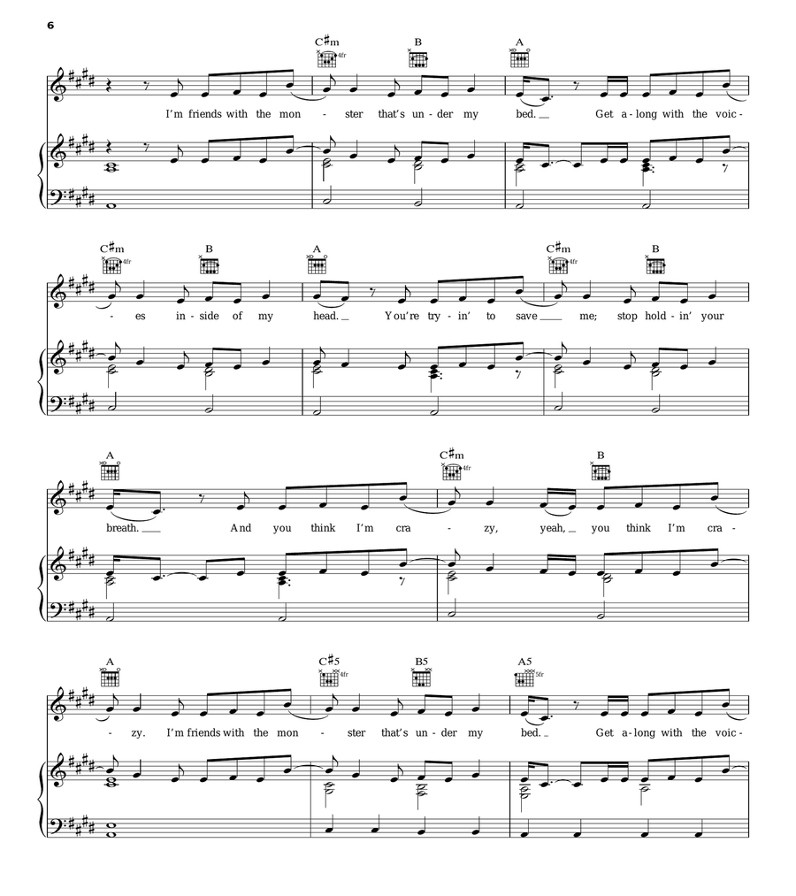 The Monster The Monster Acoustic Guitar scores gallery preview page 6