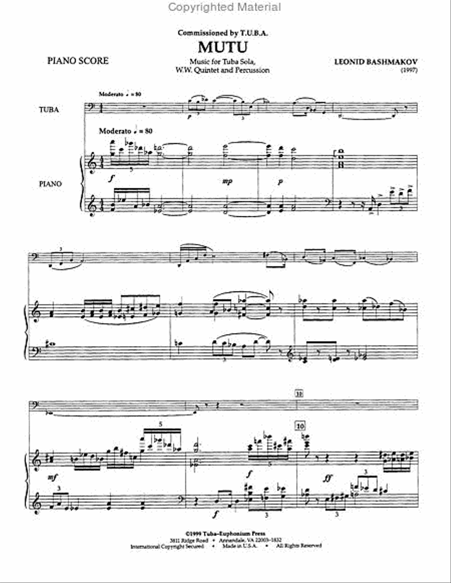 Mutu Mutu Tuba scores gallery preview page 2