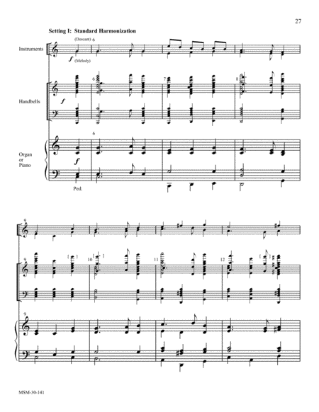 Flexible Hymn Accompaniments for Handbells, Set 2 (General) (Full Score) image number null