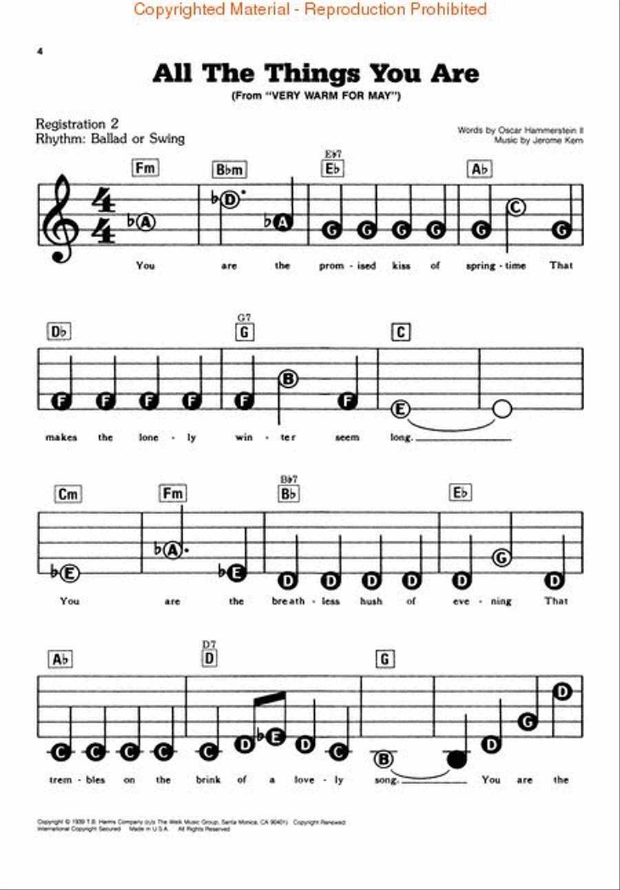 Lawrence Welk Songbook Electronic Keyboard scores gallery preview page 2