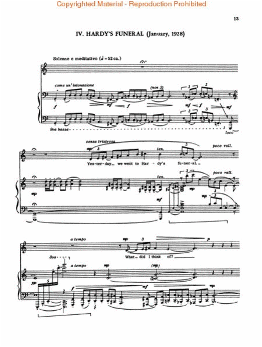 From the Diary of Virginia Woolf Medium Voice scores gallery preview page 3