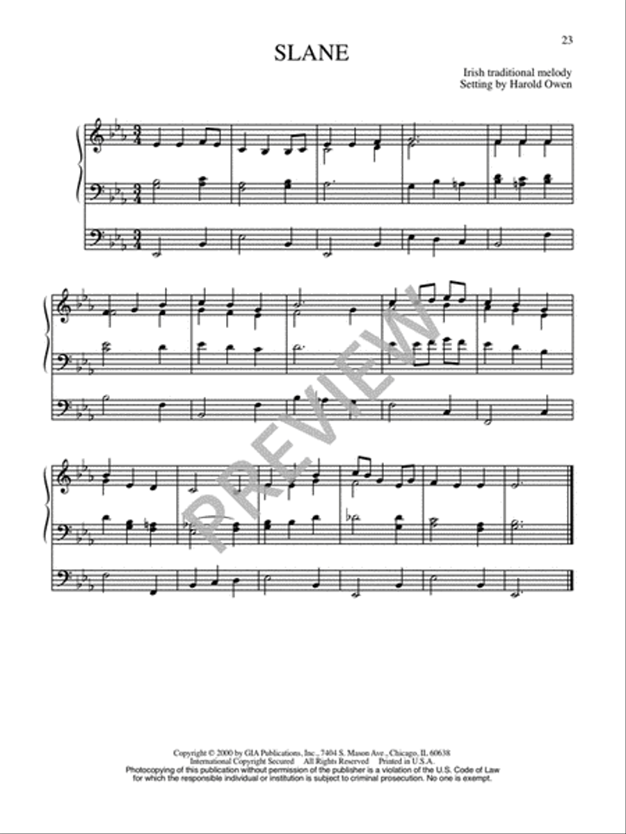 Twenty-Five Organ Harmonizations - Volume 1 Organ scores gallery preview page 25