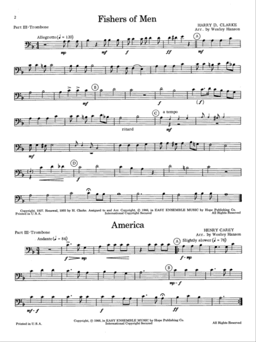 Easy Ensemble Music Baritone Horn scores gallery preview page 3