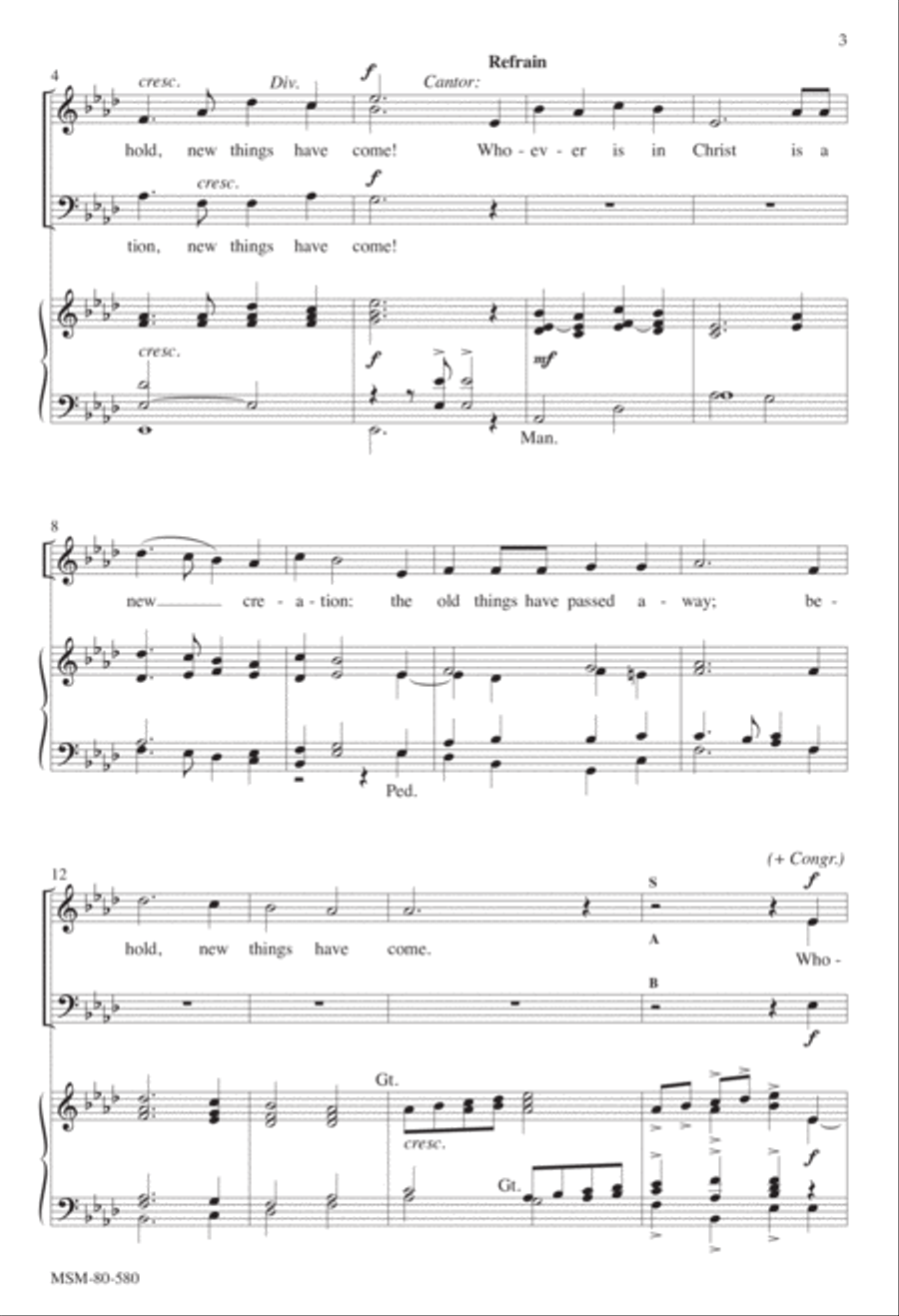 Behold, a New Creation SAB scores gallery preview page 3