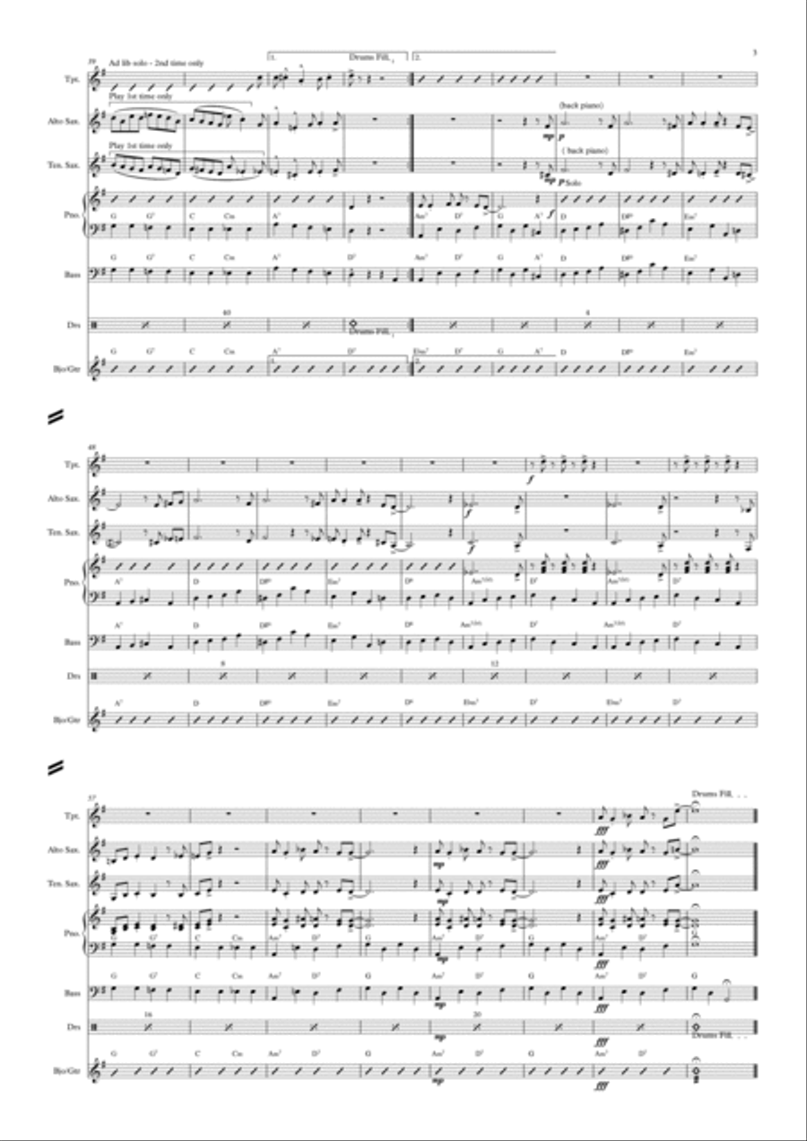 Blue Lou Jazz Ensemble scores gallery preview page 3