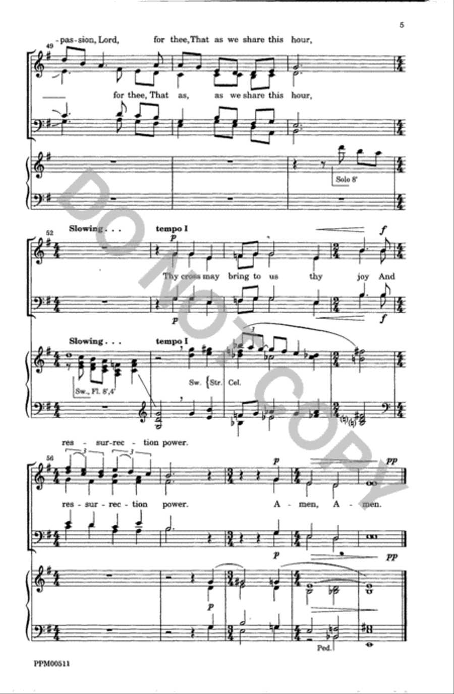 Alone Thou Goest Forth Alone Thou Goest Forth 4-Part scores gallery preview page 6