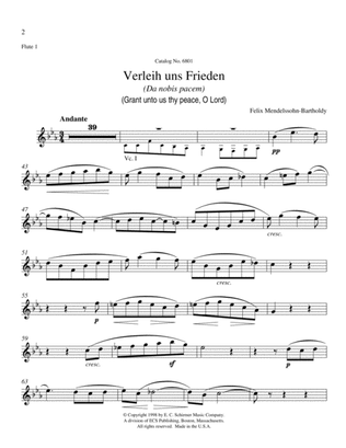 Verleih' uns Frieden (Grant Unto Us Thy Peace, O Lord) (Downloadable Instrumental Parts)