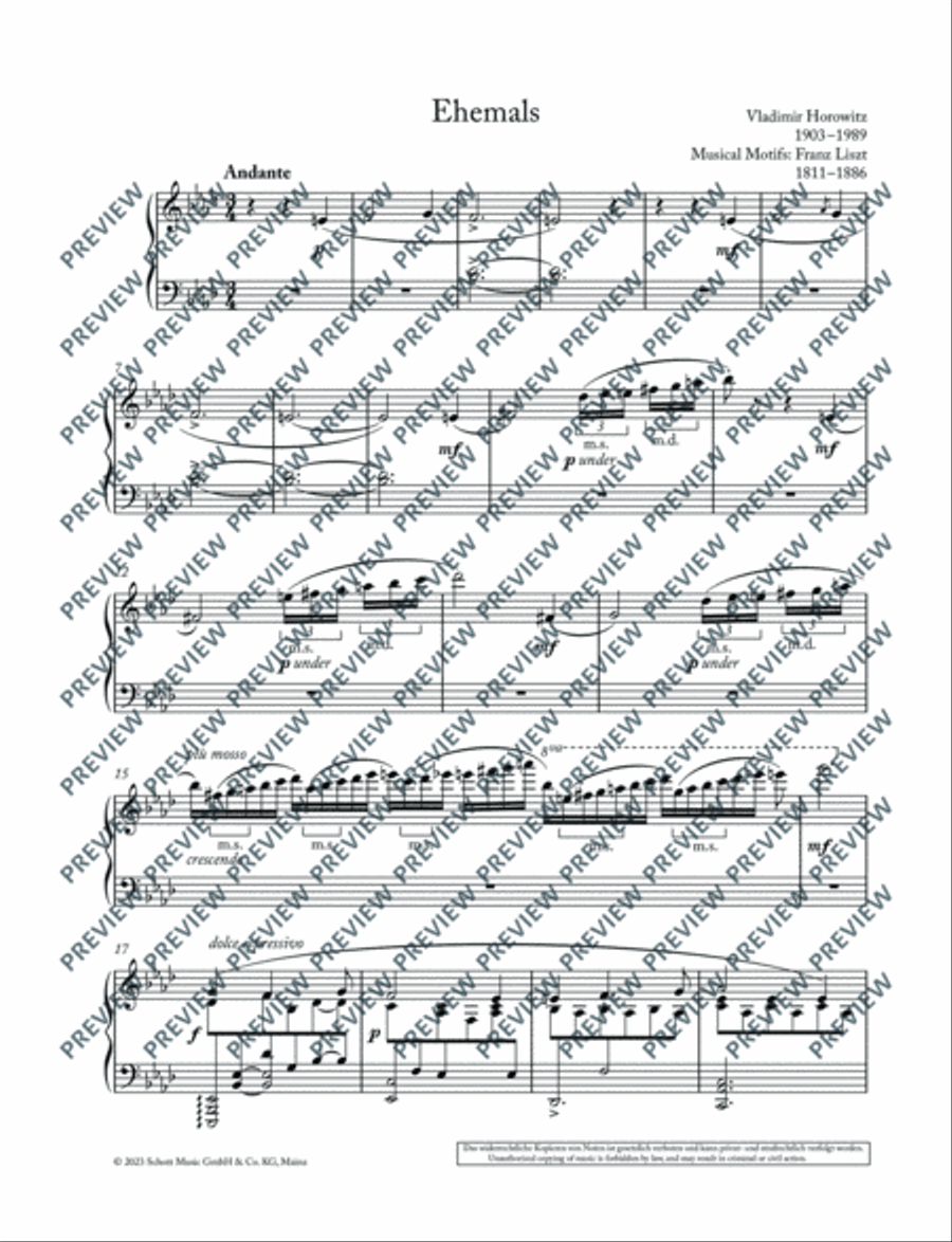 Ehemals Ehemals Piano Solo scores gallery preview page 7