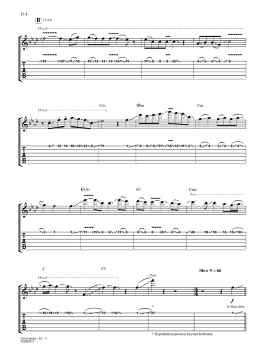 Octavarium Guitar Tablature scores gallery preview page 3