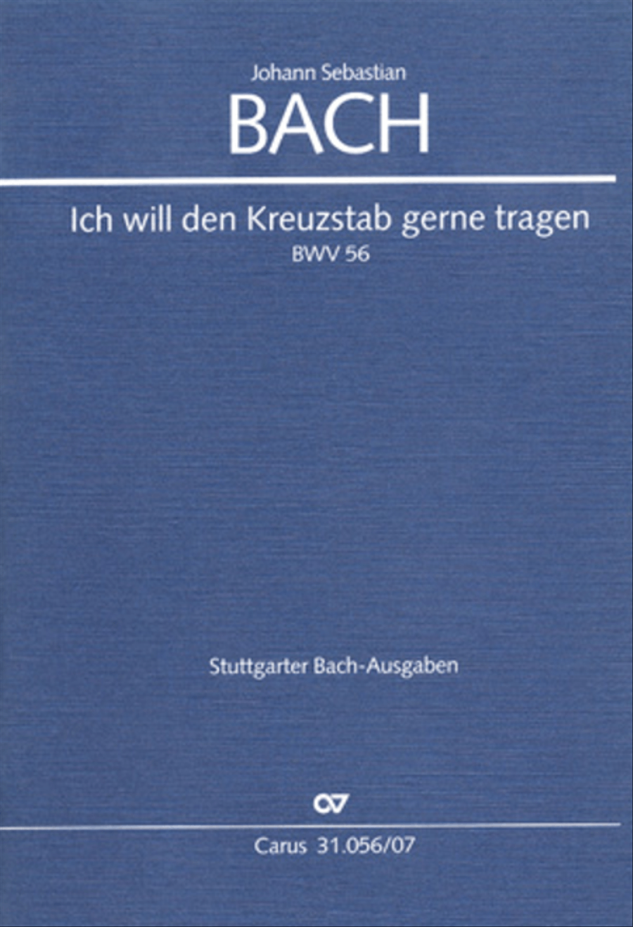 His cross of suff'ring will I carry (Ich will den Kreuzstab gerne tragen) 4-Part scores gallery preview page 1