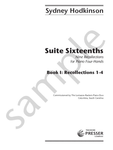 Suite Sixteenths, No. 1