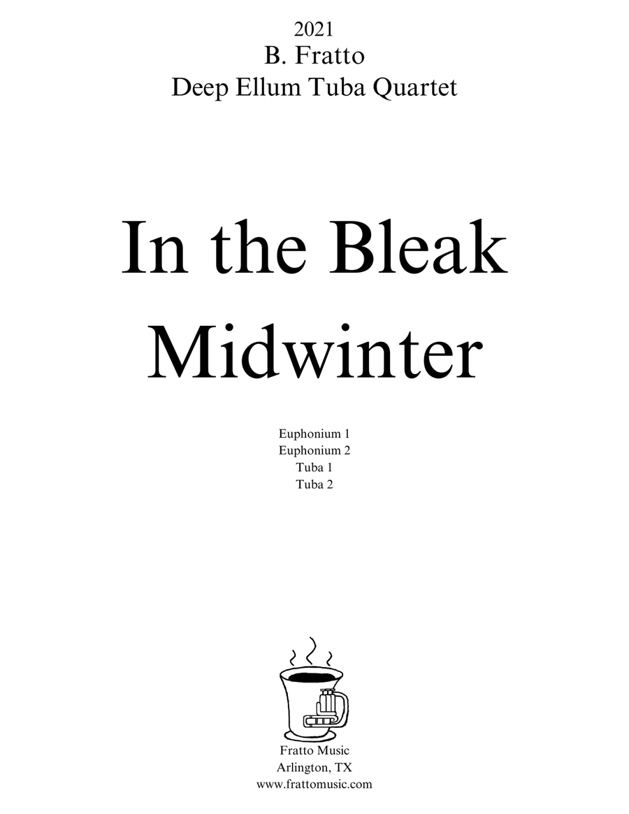 In the Bleak Midwinter Brass Quartet scores gallery preview page 1